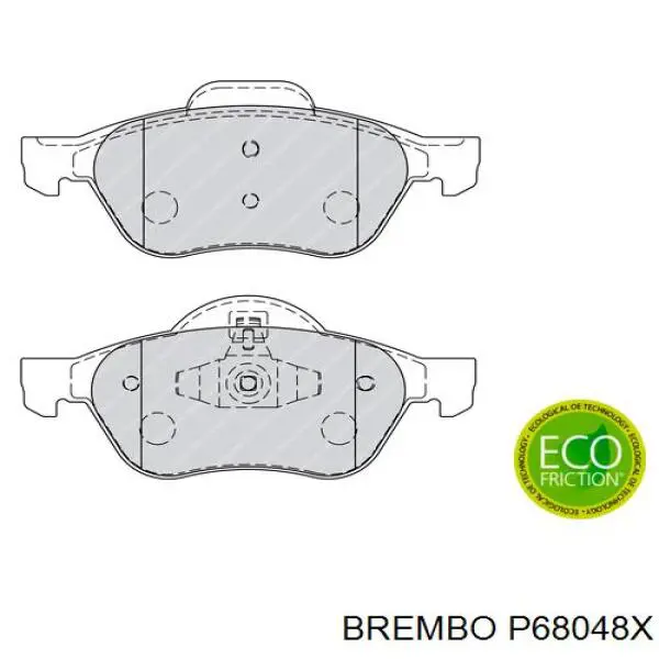 Гальмівні колодки Brembo P68048X ціна, від 31.77 USD