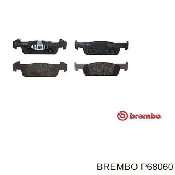 P68060 Brembo колодки гальмівні передні, дискові