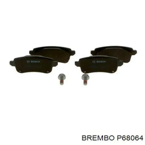 Колодки гальмові задні, дискові P68064 Brembo