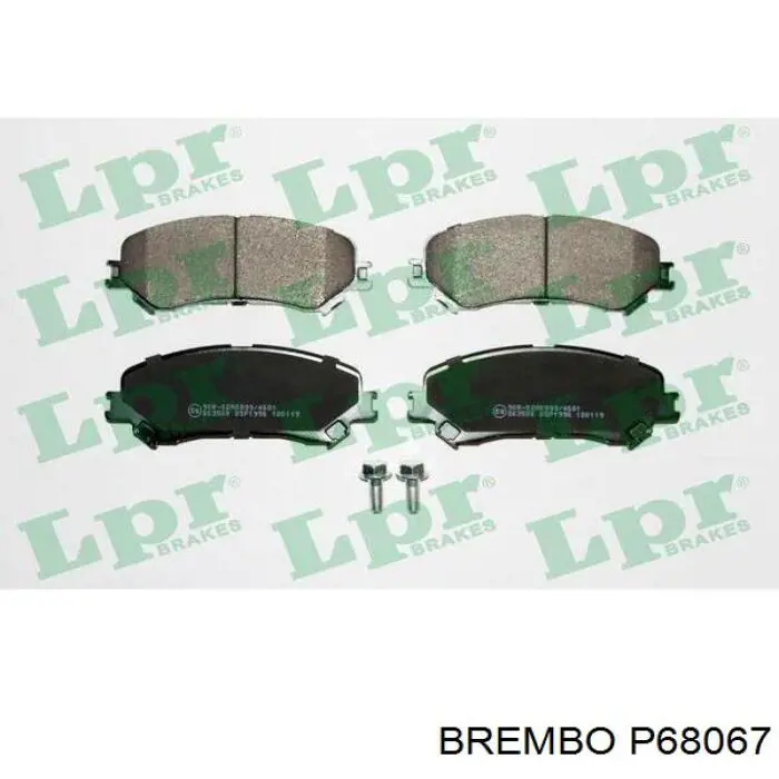 Передні тормозні колодки P68067 Brembo