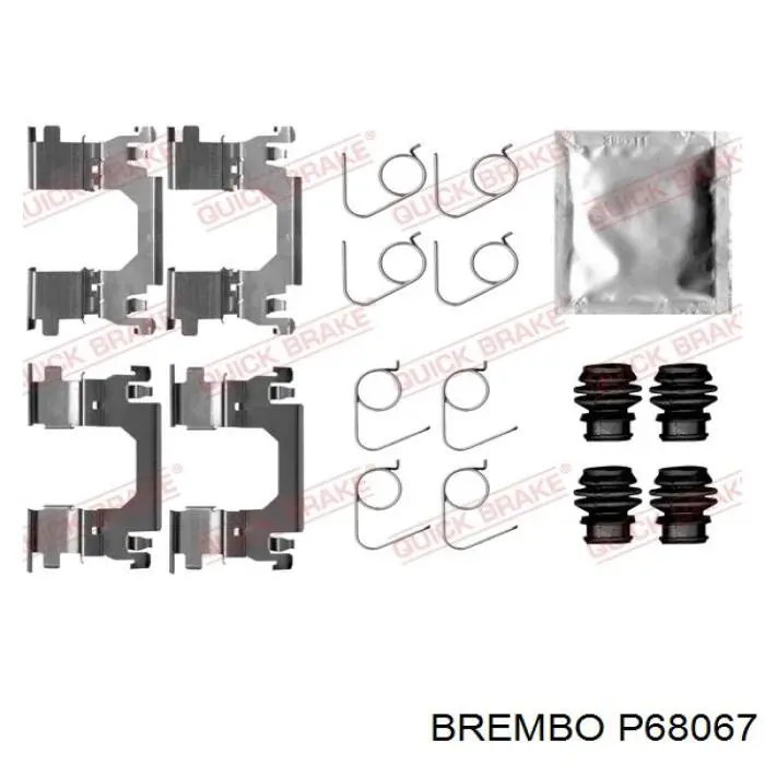 P68067 Brembo Передні гальмівні колодки