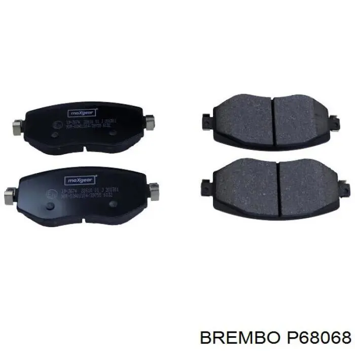 P68068 Brembo Передні гальмівні колодки