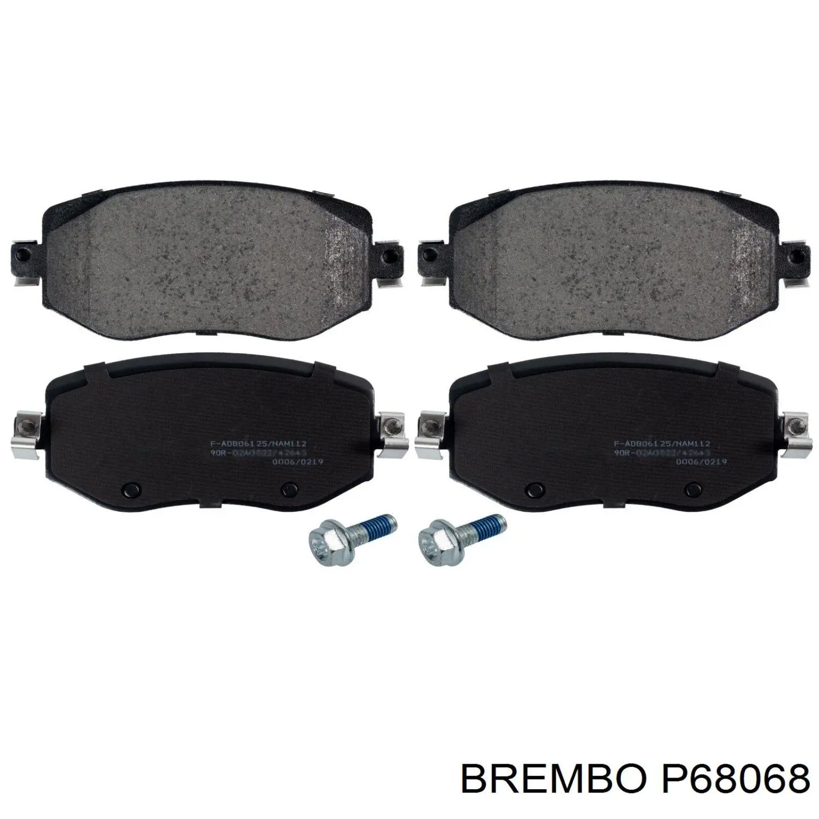 Купити P68068 Brembo Колодки гальмівні передні, дискові