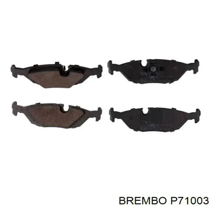 Задні гальмівні колодки P71003 Brembo