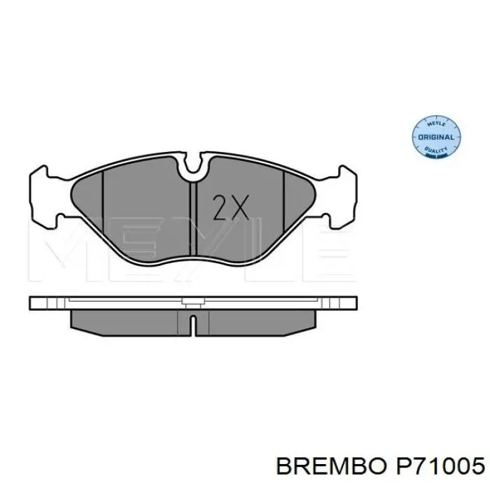 Передні тормозні колодки P71005 Brembo