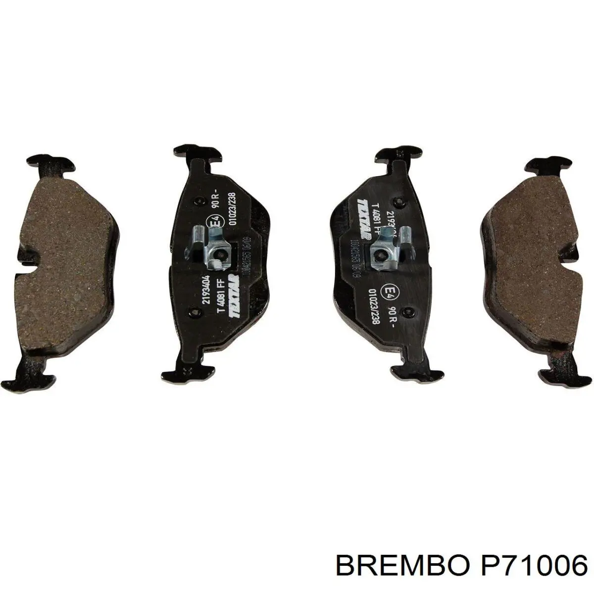 P71006 Brembo Колодки гальмівні задні, дискові