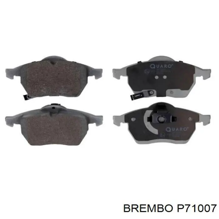 P71007 Brembo колодки гальмівні передні, дискові