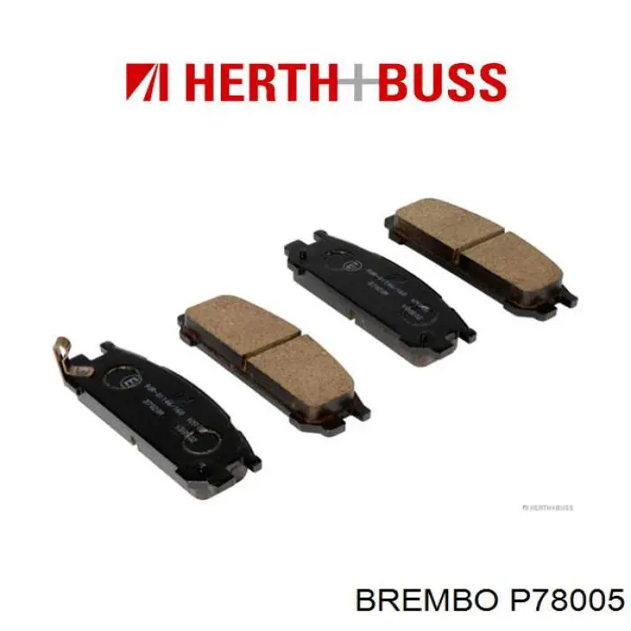 Задні гальмівні колодки P78005 Brembo