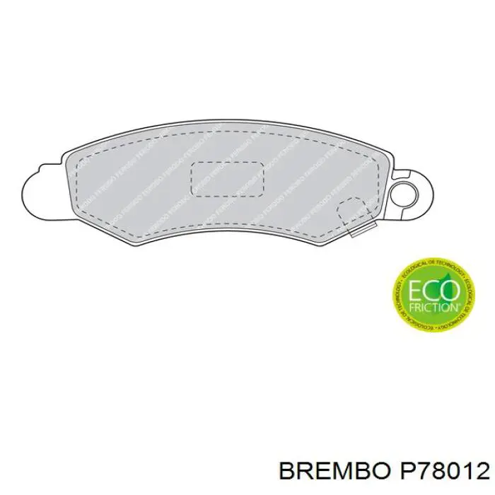 Тормозні колодки Brembo P78012