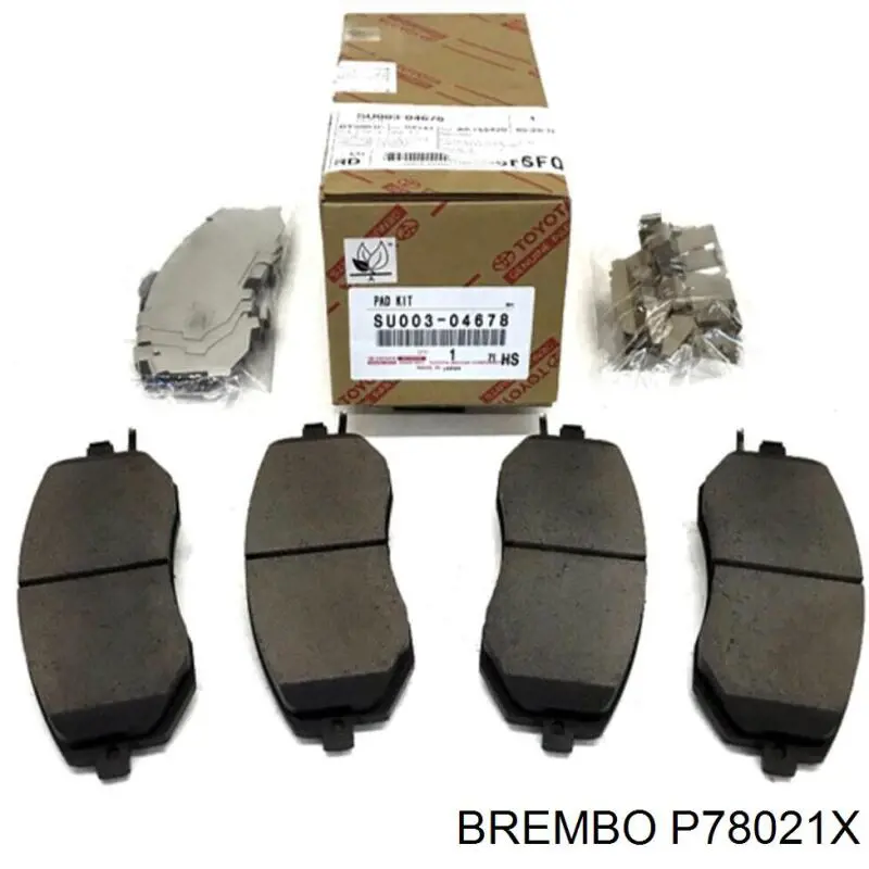 Передні тормозні колодки P78021X Brembo