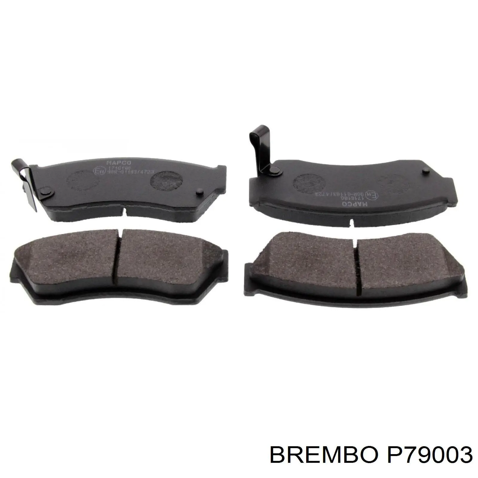 Колодки гальмівні передні, дискові P79003 Brembo