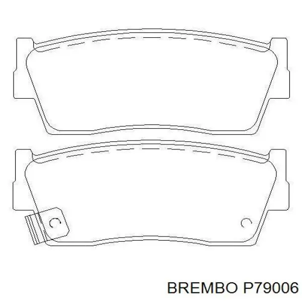 Купити P79006 Brembo Колодки гальмівні передні, дискові
