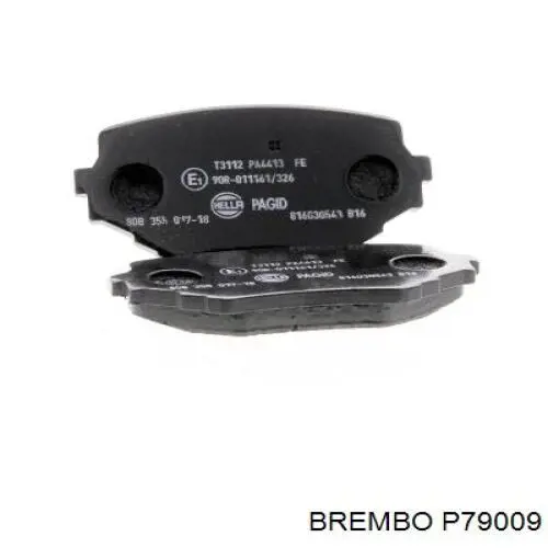 Купити P79009 Brembo Колодки гальмівні передні, дискові