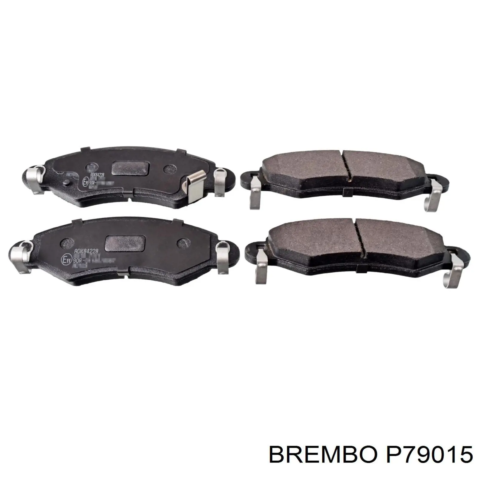 P79015 Brembo колодки гальмівні передні, дискові