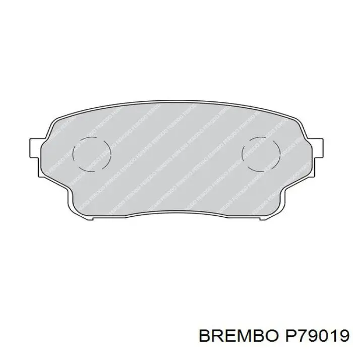 P79019 Brembo Передні гальмівні колодки