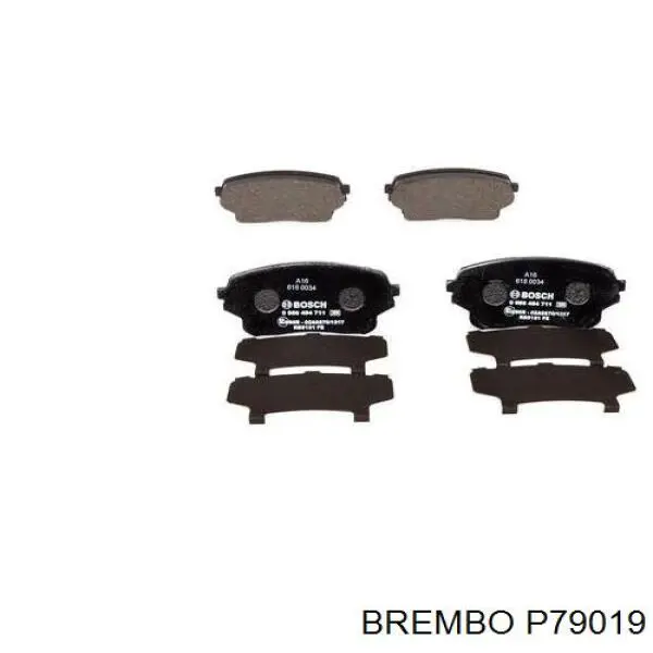 Купити P79019 Brembo Колодки гальмівні передні, дискові