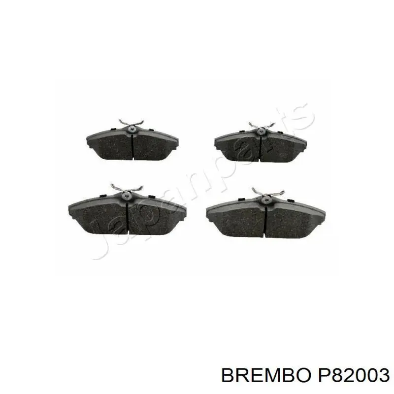 Колодки гальмівні передні, дискові P82003 Brembo