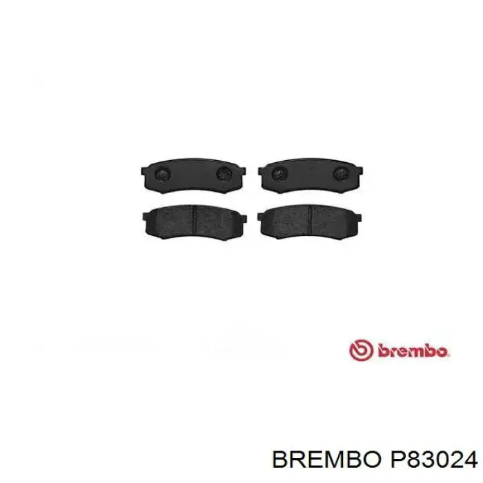 P83024 Brembo колодки гальмові задні, дискові