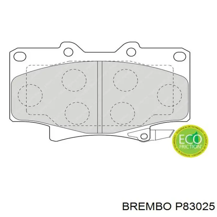 Купити P83025 Brembo Колодки гальмівні передні, дискові