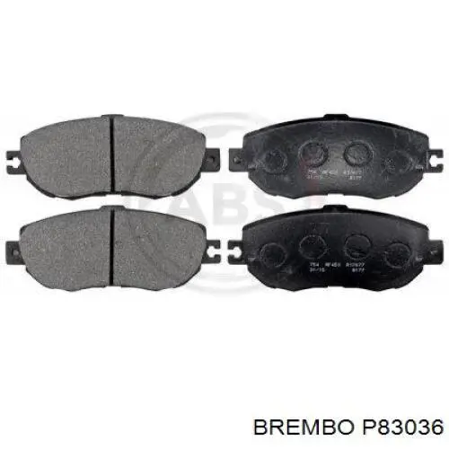 Задні гальмівні колодки Brembo P83036 ціна, від 14.20 USD