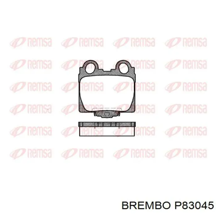Купити P83045 Brembo Задні колодки