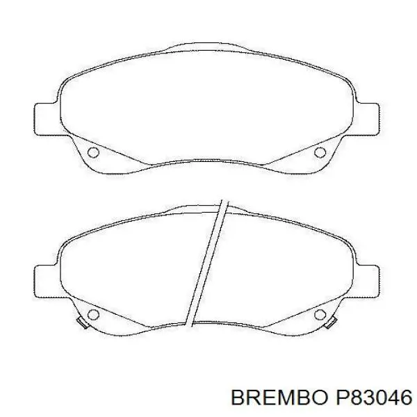 Купити P83046 Brembo Колодки гальмівні передні, дискові