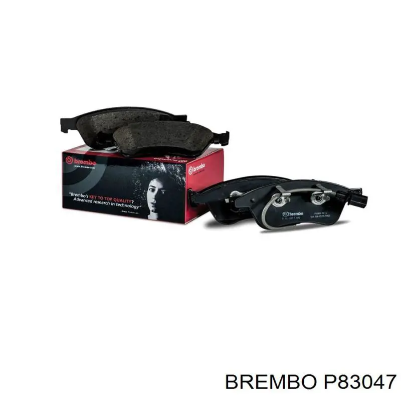 P83047 Brembo колодки гальмові задні, дискові