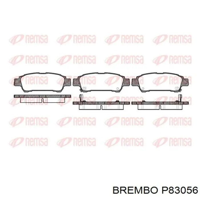 Задні гальмівні колодки P83056 Brembo