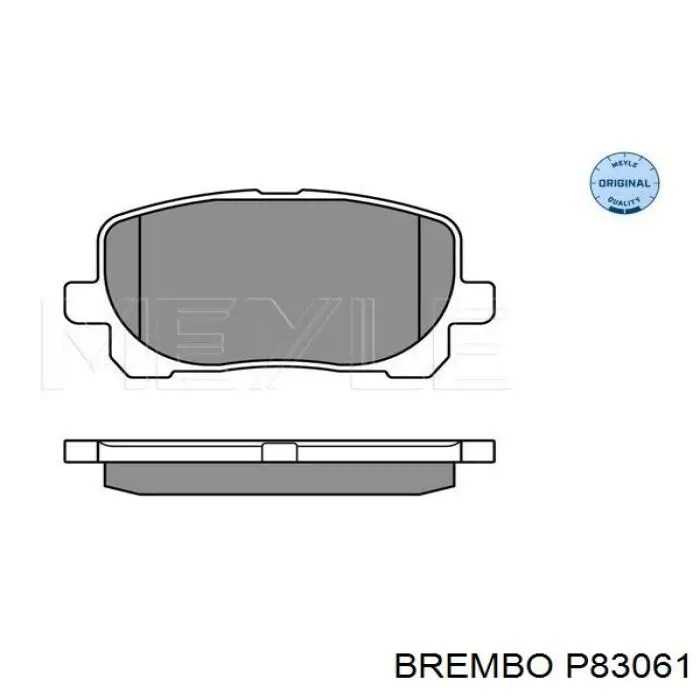 Купити P83061 Brembo Колодки гальмівні передні, дискові