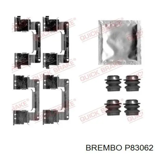 Купити P83062 Brembo Колодки гальмівні передні, дискові