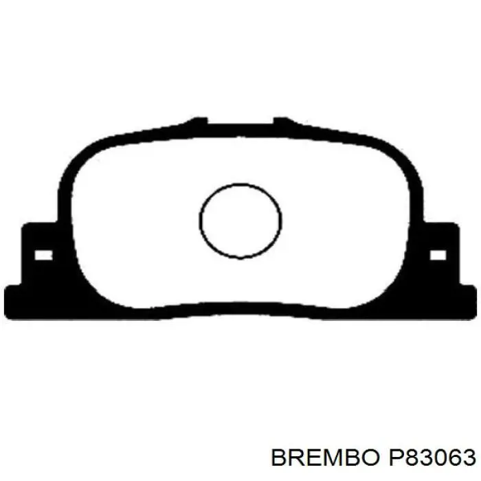 Задні гальмівні колодки P83063 Brembo