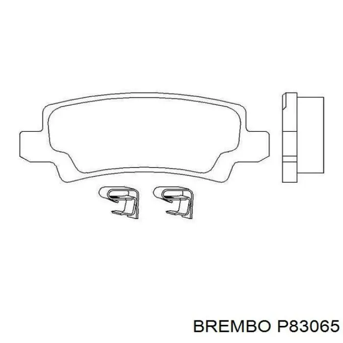 Купити P83065 Brembo Задні колодки