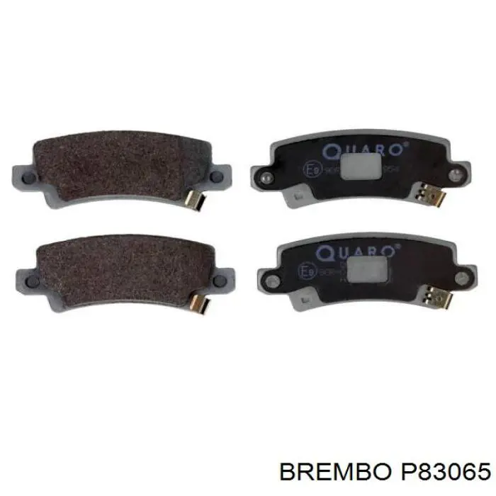 P83065 Brembo колодки гальмові задні, дискові