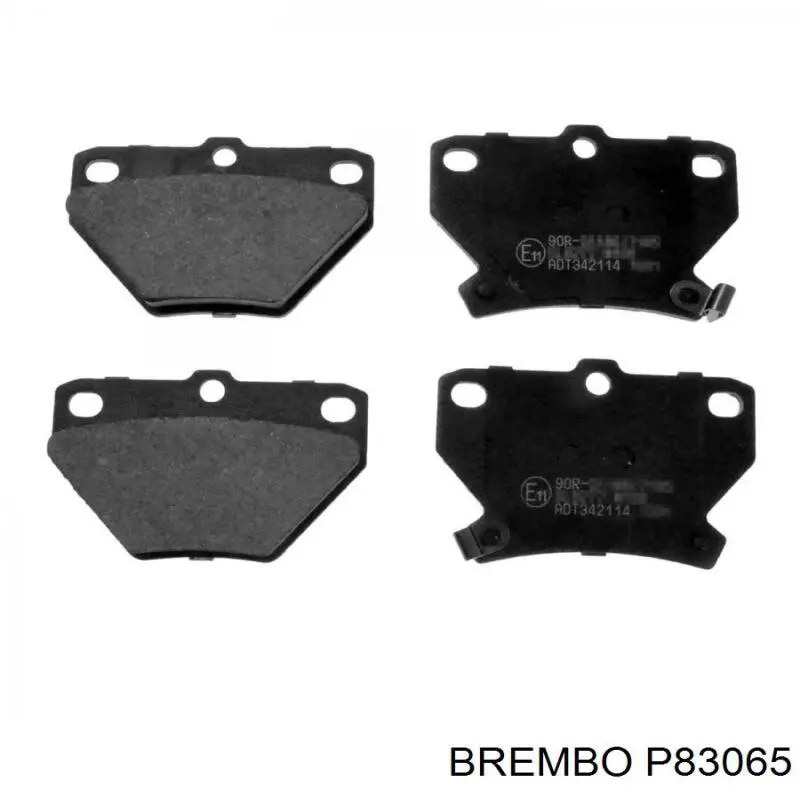Задні дискові колодки Brembo P83065