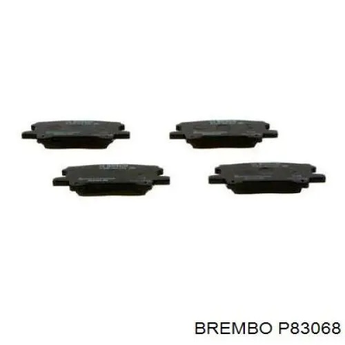 Купити P83068 Brembo Задні колодки