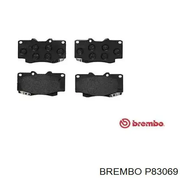 Колодки гальмівні передні, дискові P83069 Brembo