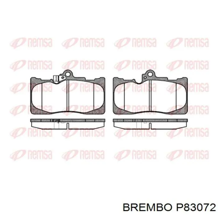 Тормозні колодки Brembo P83072