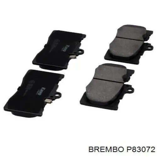 P83072 Brembo Передні гальмівні колодки