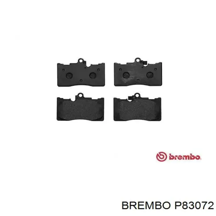 Колодки гальмівні передні, дискові P83072 Brembo