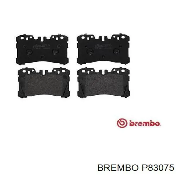 P83075 Brembo колодки гальмівні передні, дискові