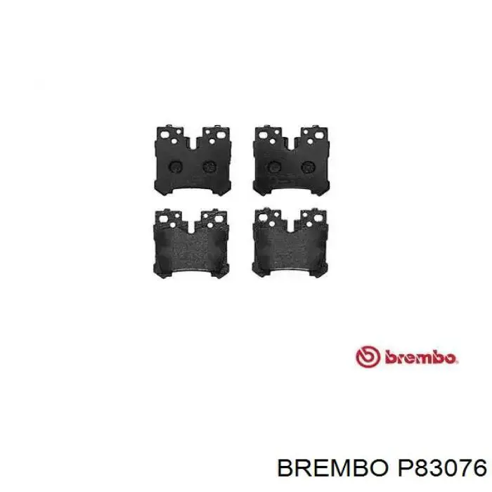 P83076 Brembo колодки гальмові задні, дискові