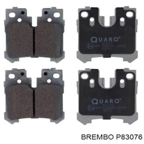 Задні гальмівні колодки P83076 Brembo