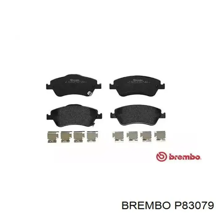 P83079 Brembo колодки гальмівні передні, дискові