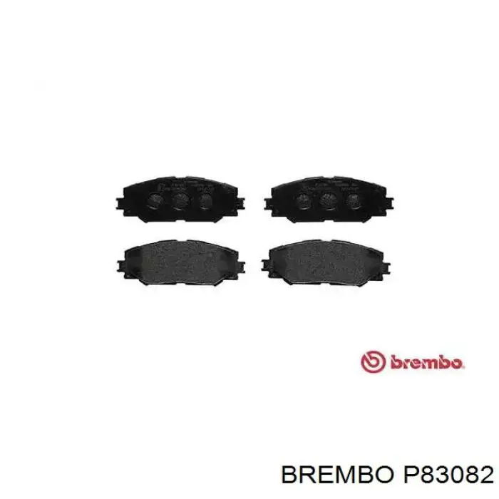 P83082 Brembo колодки гальмівні передні, дискові