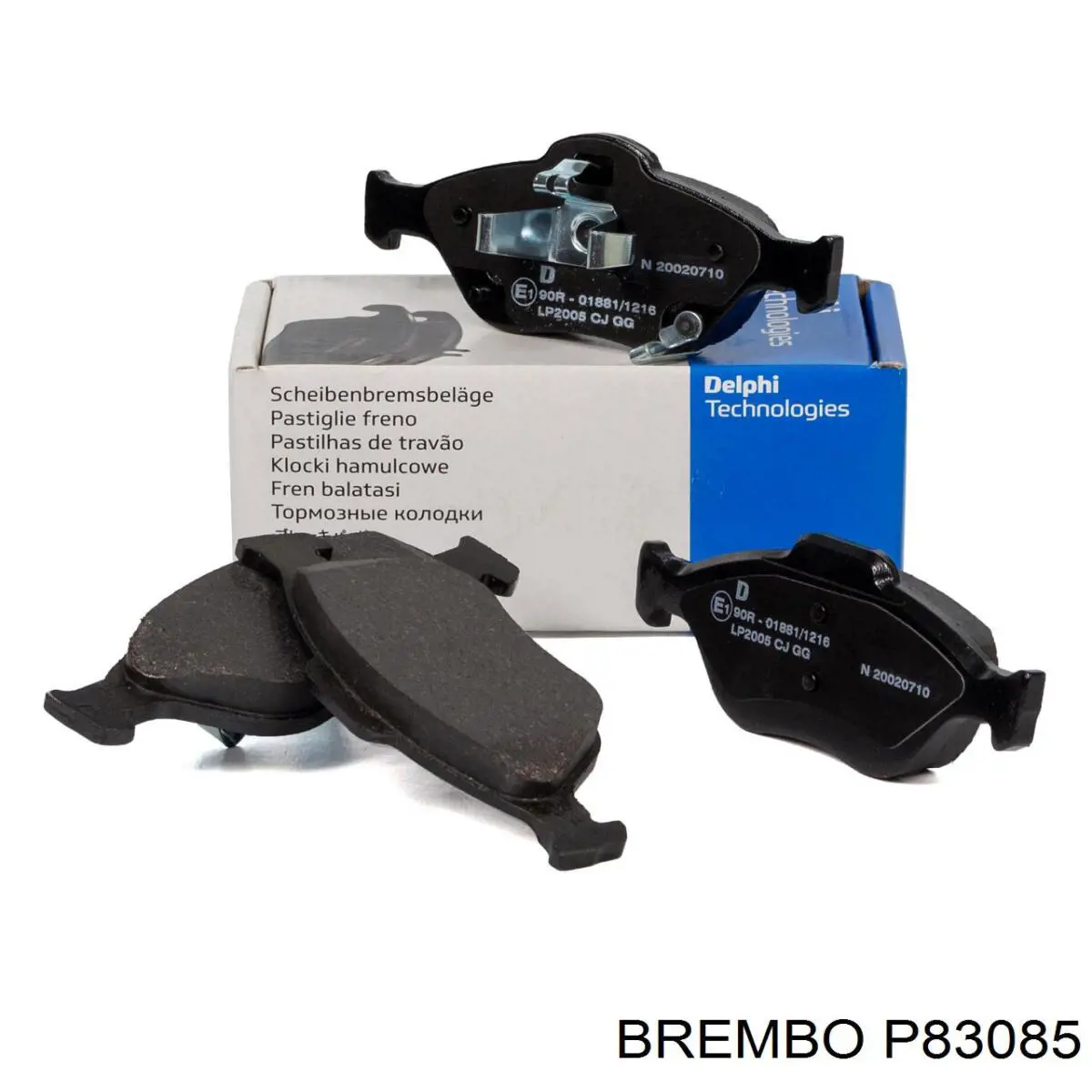 P83085 Brembo колодки гальмівні передні, дискові