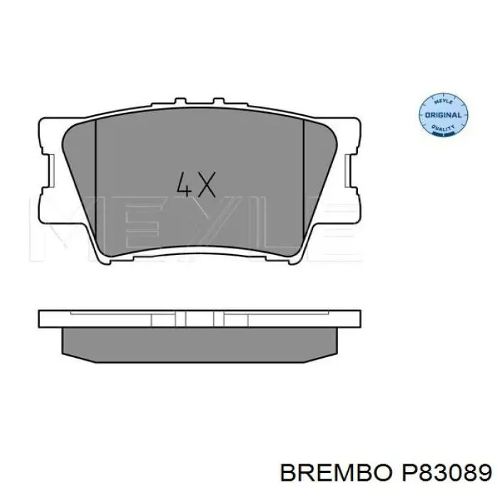 Купити P83089 Brembo Задні колодки