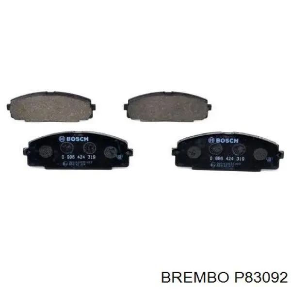 Купити P83092 Brembo Колодки гальмівні передні, дискові