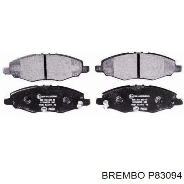 Гальмівні колодки Brembo P83094 ціна, від 15.67 USD
