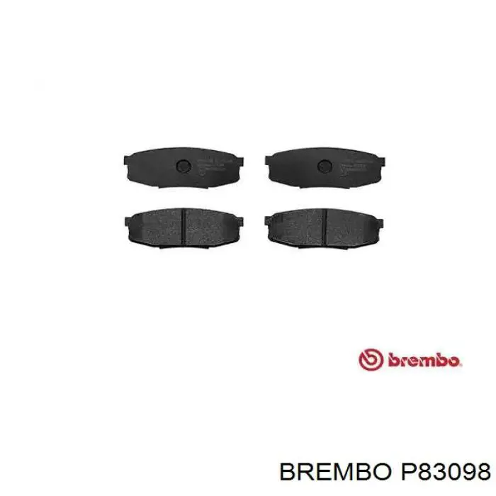 Задні гальмівні колодки Brembo P83098 ціна, від 41.70 USD