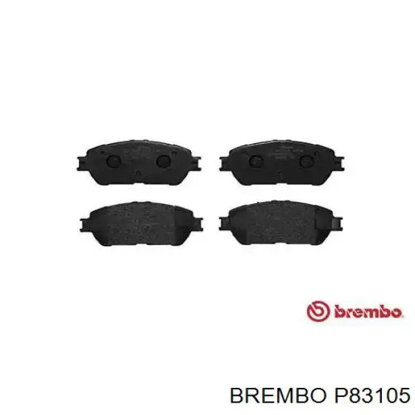 P83105 Brembo колодки гальмівні передні, дискові